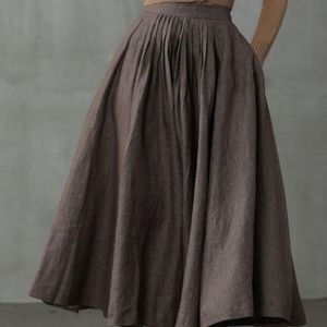 Medium Linen Native Circle Skirt
